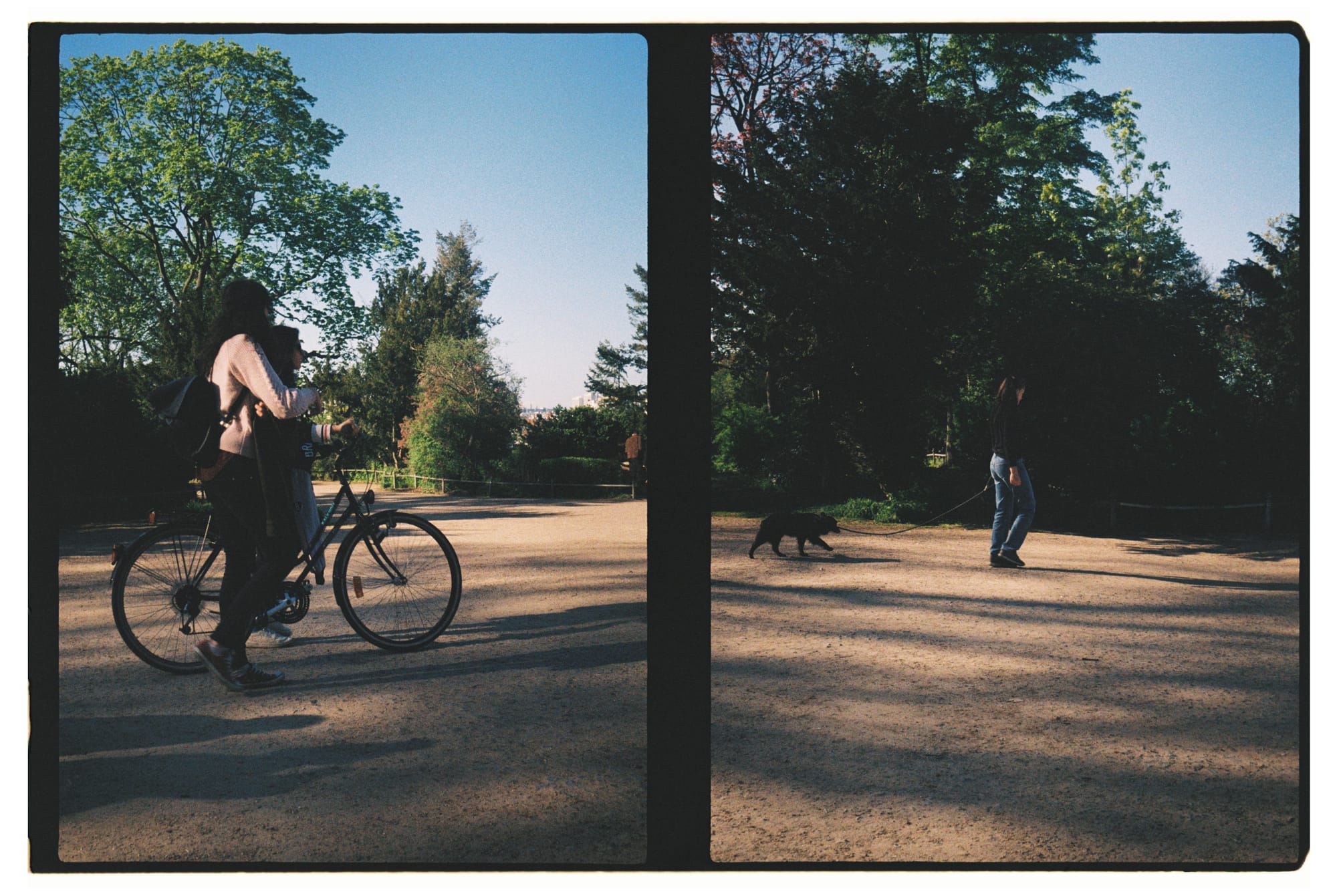 Berlin Diaries - City stroll in spring of 2023 and some diptych art with half frame camera