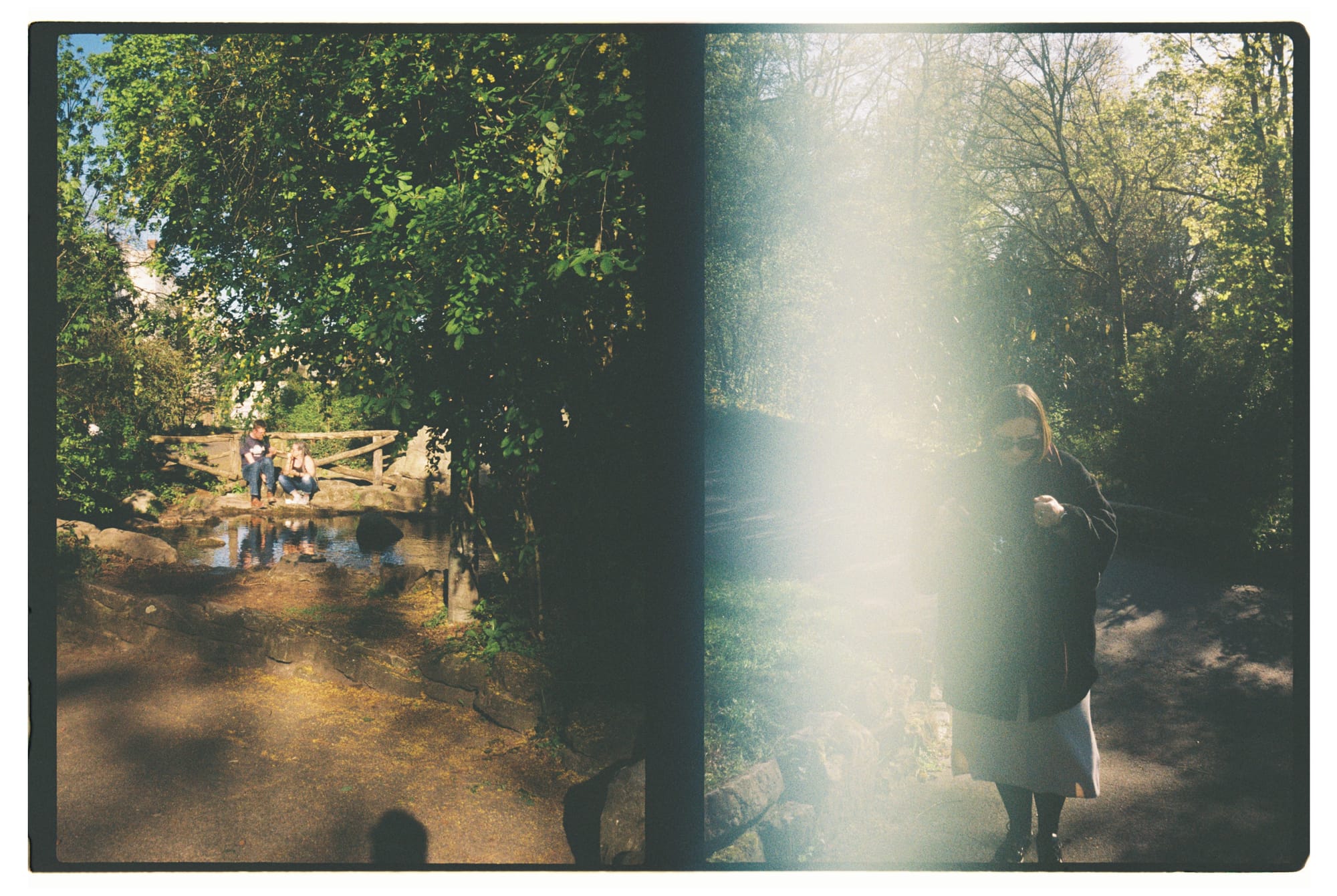 Berlin Diaries - City stroll in spring of 2023 and some diptych art with half frame camera